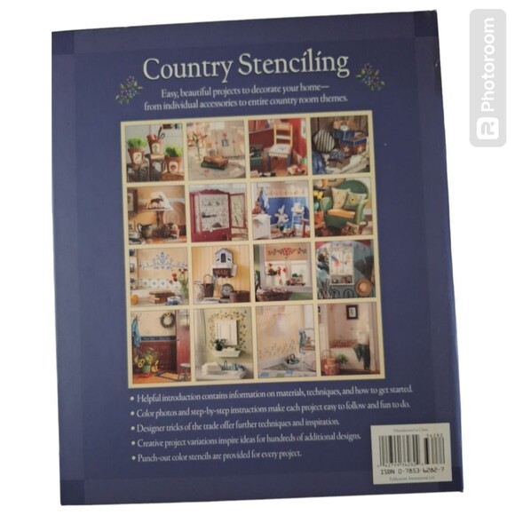 Country Stenciling Easy, Beautiful Designs for Your Home, Stencils Included - Picture 2 of 9